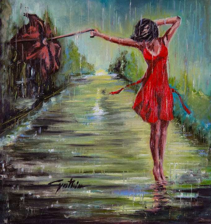 Meravigliosa, pazza, libertà, Acrilico su tela 40x40 - 2016 Meravigliosa, pazza, libertà